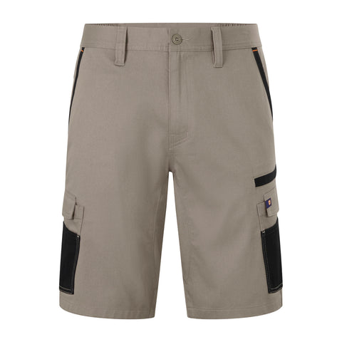 Citeco Khaki Cotton Stretch Cargo Mid Shorts - 245gsm Twill, Size 107R