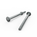 Zenith M10 Cup Head Bolt and Nut Each - 150mm - Zinc Plated - Coarse Thread - SuperSaverAU - view 1
