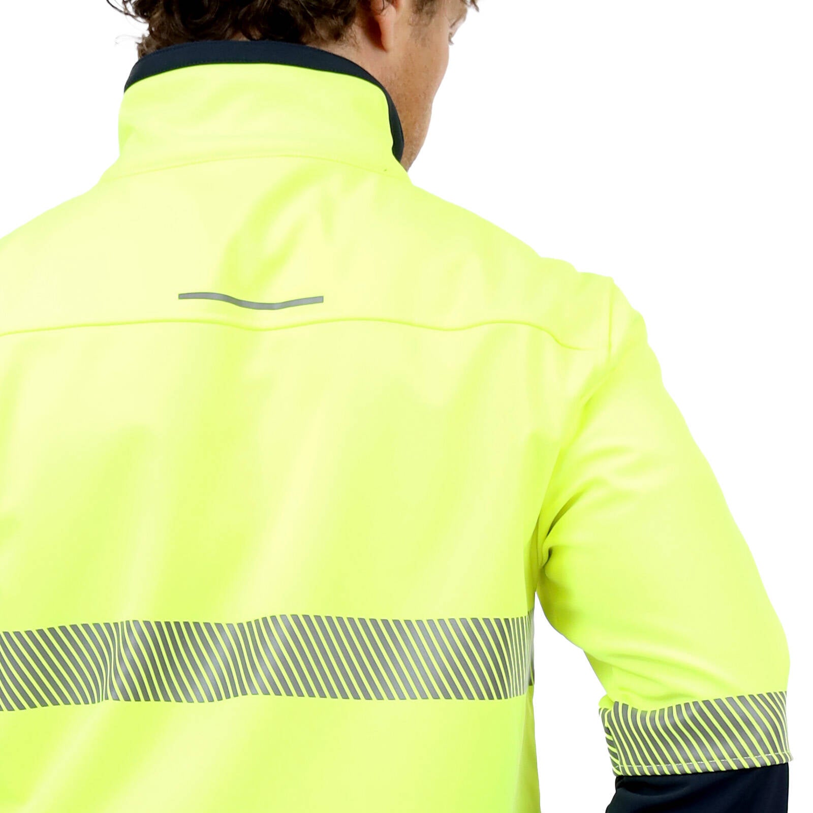Citeco Yellow Hi Vis Soft Shell Jacket - Men's Reflective Polyester/Elastane, Small
