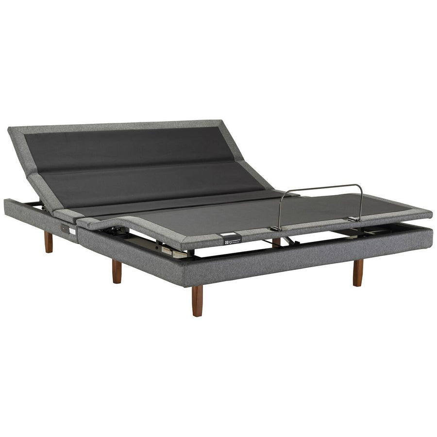 Sealy Apex Adjustable Bed Base Queen - Zero G, Anti Snore, Dual Massage, Charcoal - APX-ADJ-QUN