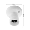 DETA B22 Bayonet Batten Holder 10 Pack White Polycarbonate 240V