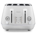 DeLonghi Distinta 4 Slice Toaster - Sunshine White - Six Browning Levels - CTIN4003W