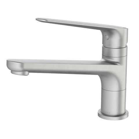 Homecare By Caroma Assisted Living Sink Mixer - Brushed Nickel - 40mm x 180mm x 237mm - Lead-Free Brass - Ergonomic Design - SuperSaverAU - view 1