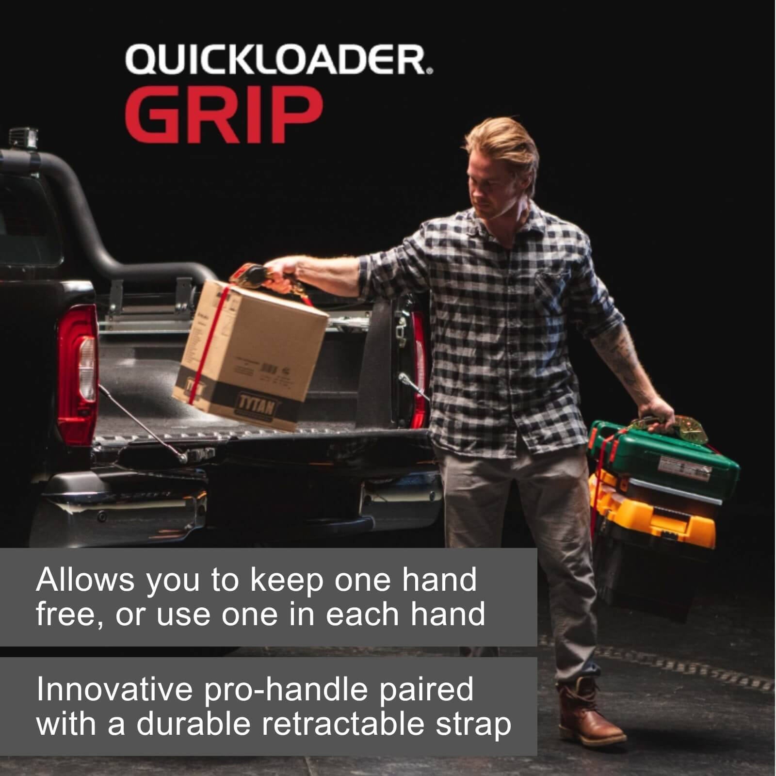 Quickloader 25kg Grip Carry Strap 2.5m - Red