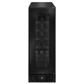 Artusi 18 bottle single zone wine cellar - black smoky glass, UV protected, reversible hinge - AWC18BV
