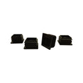 Surface Gard 32mm Black Square Internal 5/16" Threaded Plastic End Closure - 4 Pack