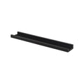 Flexi Storage Decorative 600 x 35 x 90mm Black Matte Photo Shelf