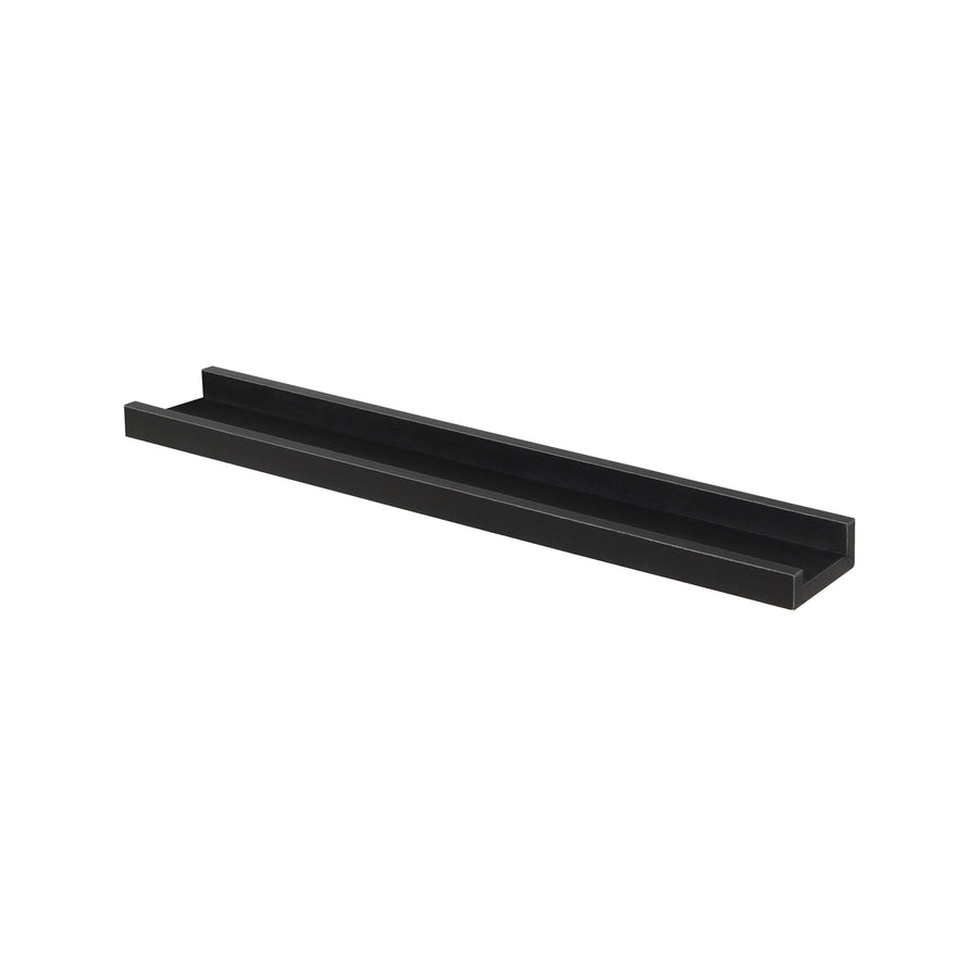Flexi Storage Decorative 600 x 35 x 90mm Black Matte Photo Shelf