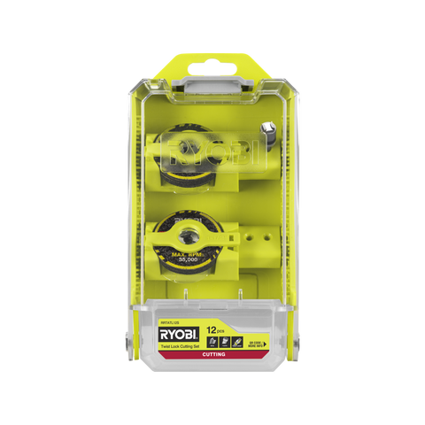 Ryobi 12 Piece Twist Lock Cutting Set - 11 Discs 38mm - Tool-Free Changes - SuperSaverAU - view 1