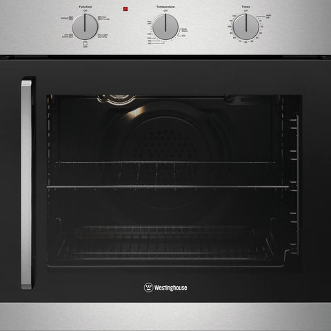 Westinghouse 60cm Side-Opening Electric Oven - 80L Multi-Function, Stainless Steel - WVES6314SD-R