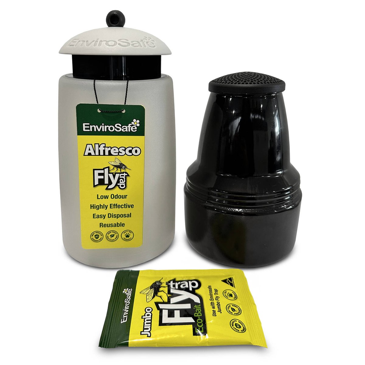 Envirosafe Alfresco Fly Trap - Reusable Outdoor Fly Trap - 120mm x 300mm - Low Odour - SuperSaverAU - view 2