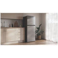 Haier 311L Top Mount Fridge - Satina Silver - Frost Free - Multi-Zone Air - 4.5 Star Rating - HRF330TS