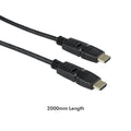 Antsig 2m HDMI Rotate Swivel Cable - Black - 4K Support - Easy Access - SuperSaverAU - view 5