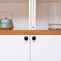 Taskmaster 37mm Matte Black Steel Mushroom Knob for Cabinet Doors and Drawers