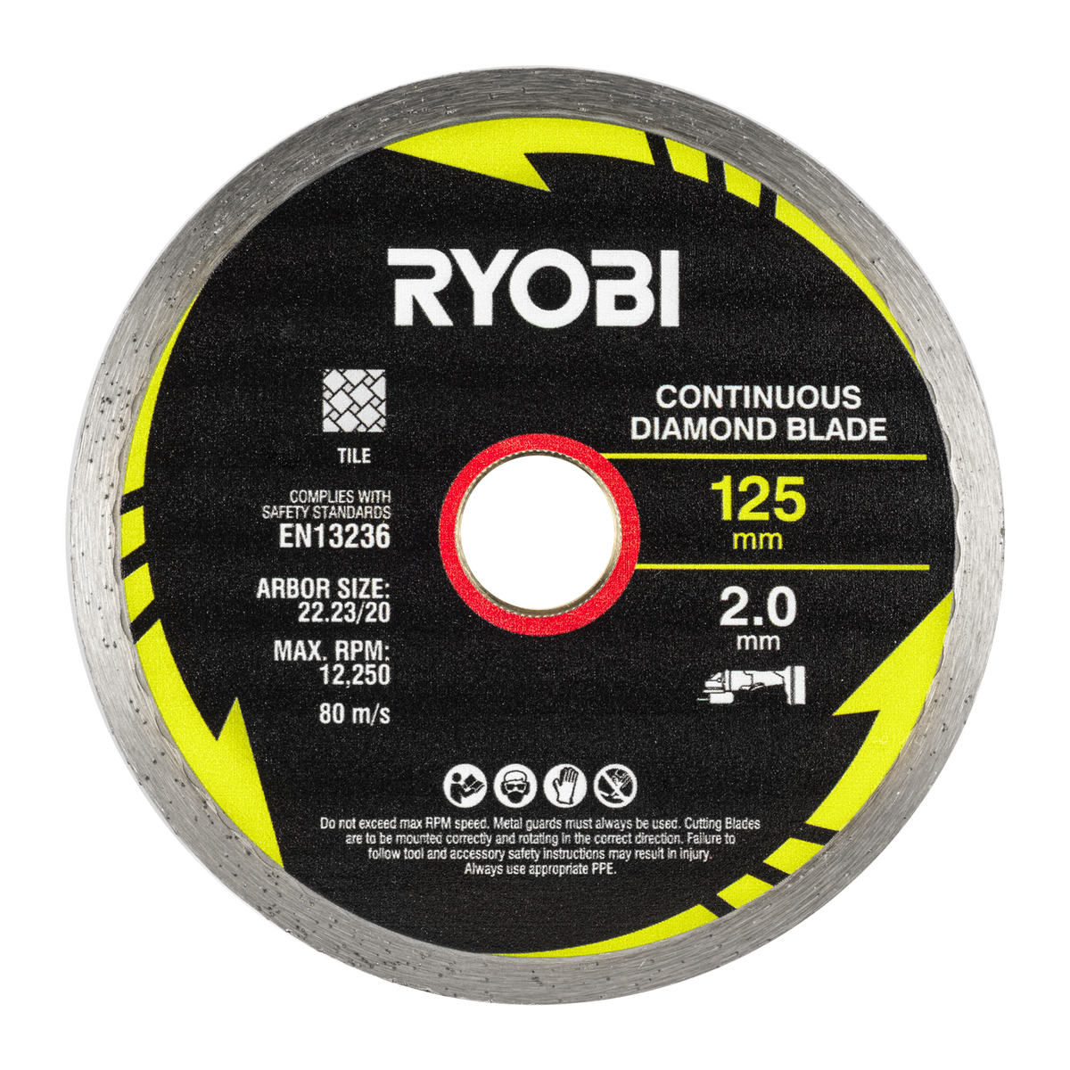 Ryobi 3 Piece Mixed Diamond Blade Set - 125mm - Durable Cutting Efficiency - SuperSaverAU - view 5