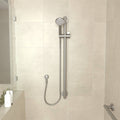 HomeCare by Caroma 900mm Brushed Nickel Rail Shower Set, 9L/min 3 Star WELS