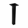 Adoored Furniture Leg - 25 x 25 x 200mm - Steel - Black Finish - SuperSaverAU - view 1