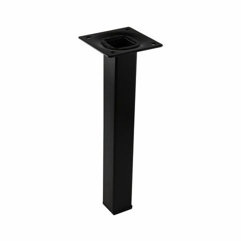 Adoored Furniture Leg - 25 x 25 x 200mm - Steel - Black Finish - SuperSaverAU - view 1