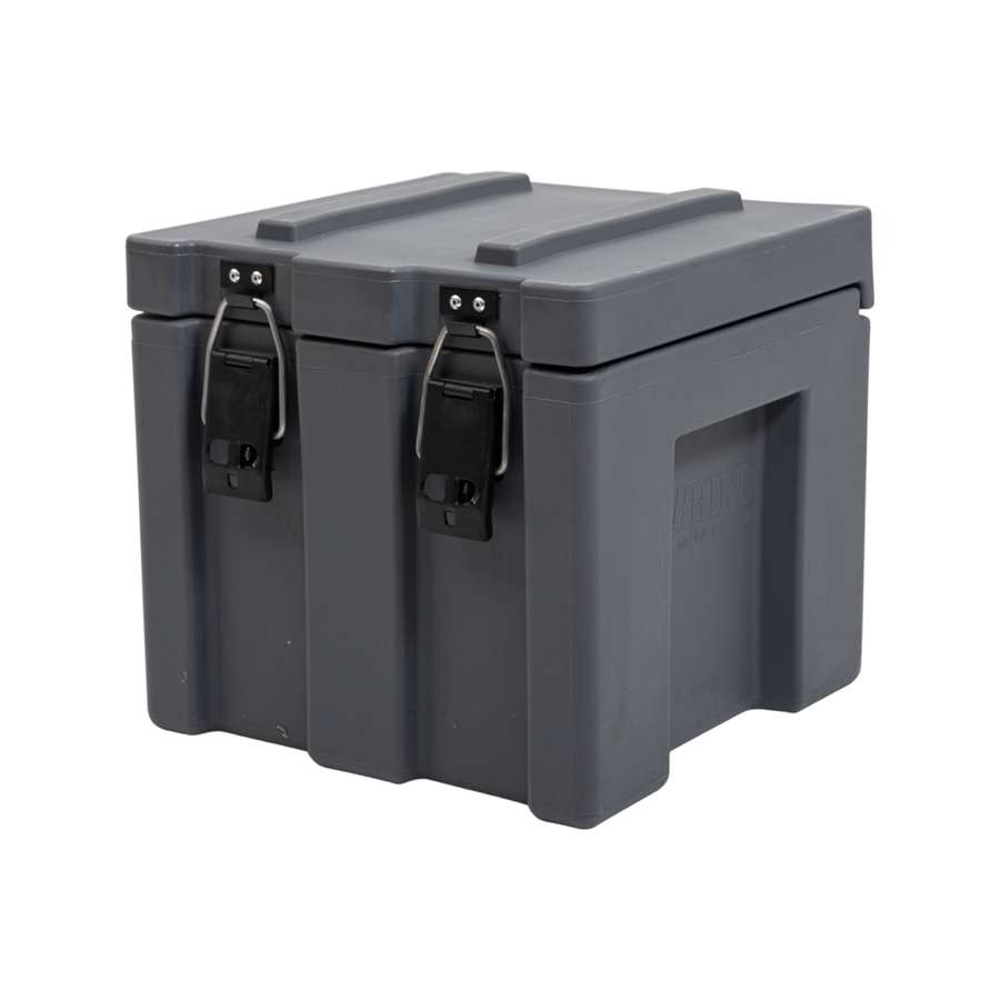 Rhino Toolbox Grey Cargo Case 400mm Polyethylene Durable Storage - SuperSaverAU - view 1
