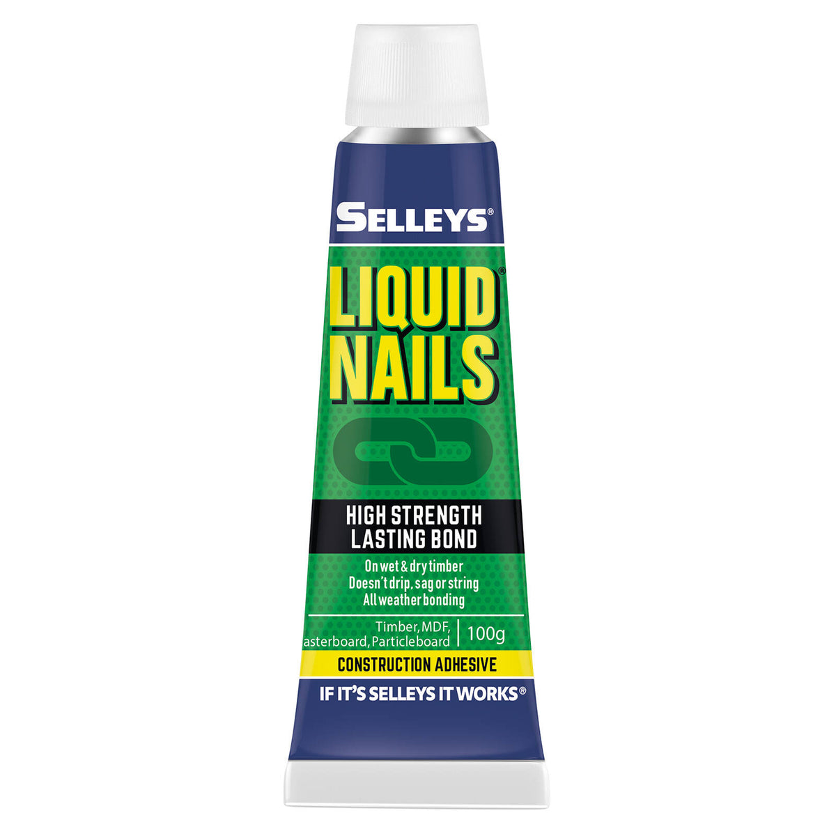 Selleys 100g Liquid Nails Construction Adhesive - Multi-Surface, High Strength