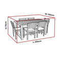 Mojo Medium Outdoor Rectangle Table and Chairs Cover - 2500mm x 750mm x 1500mm - UV Resistant, Water Repellent - SuperSaverAU - view 3