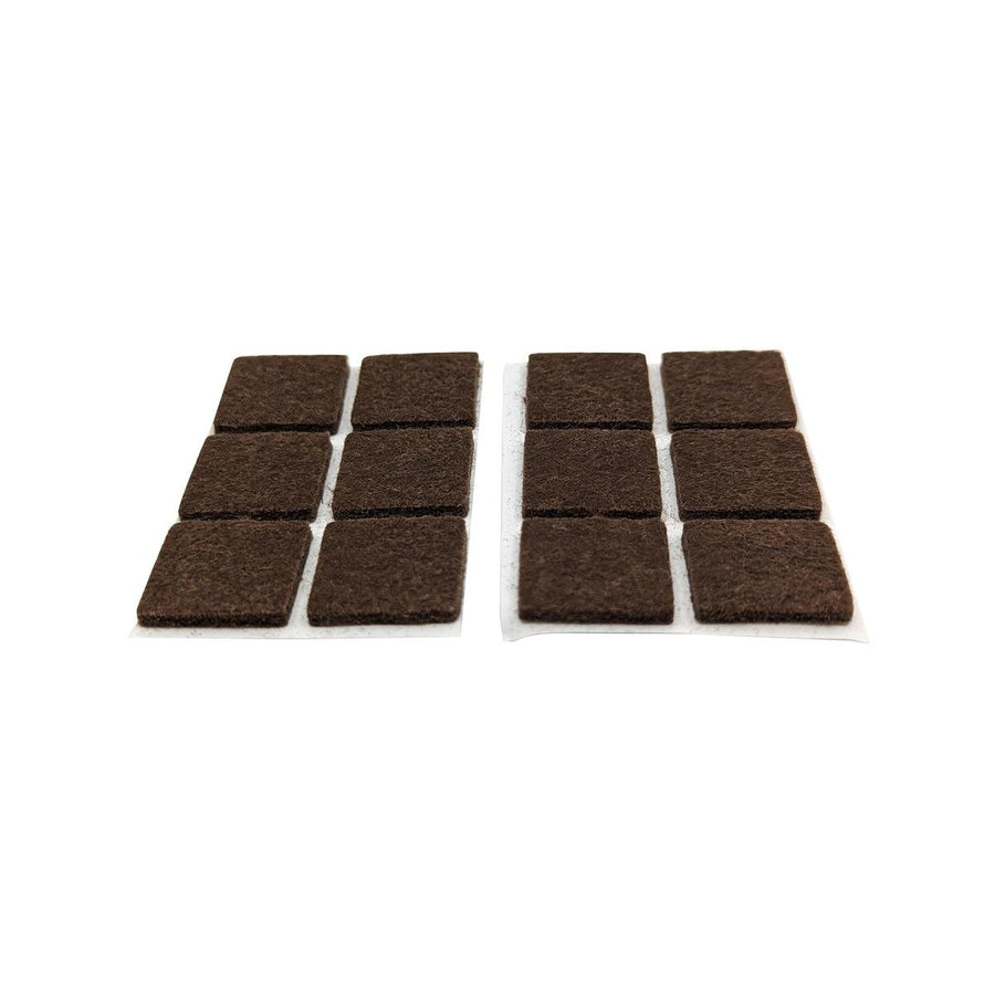 Surface Gard Brown Square Felt Floor Protection 19mm - 12 Pack - Minimises Noise - SuperSaverAU - view 1