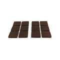 Surface Gard 19 x 19mm Brown Square Felt Floor Protectors 12 Pack
