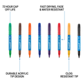 Empire 8 Piece Permanent Marker Pack - Multi Coloured - 18.8mm x 186mm - Durable Ink - SuperSaverAU - view 3