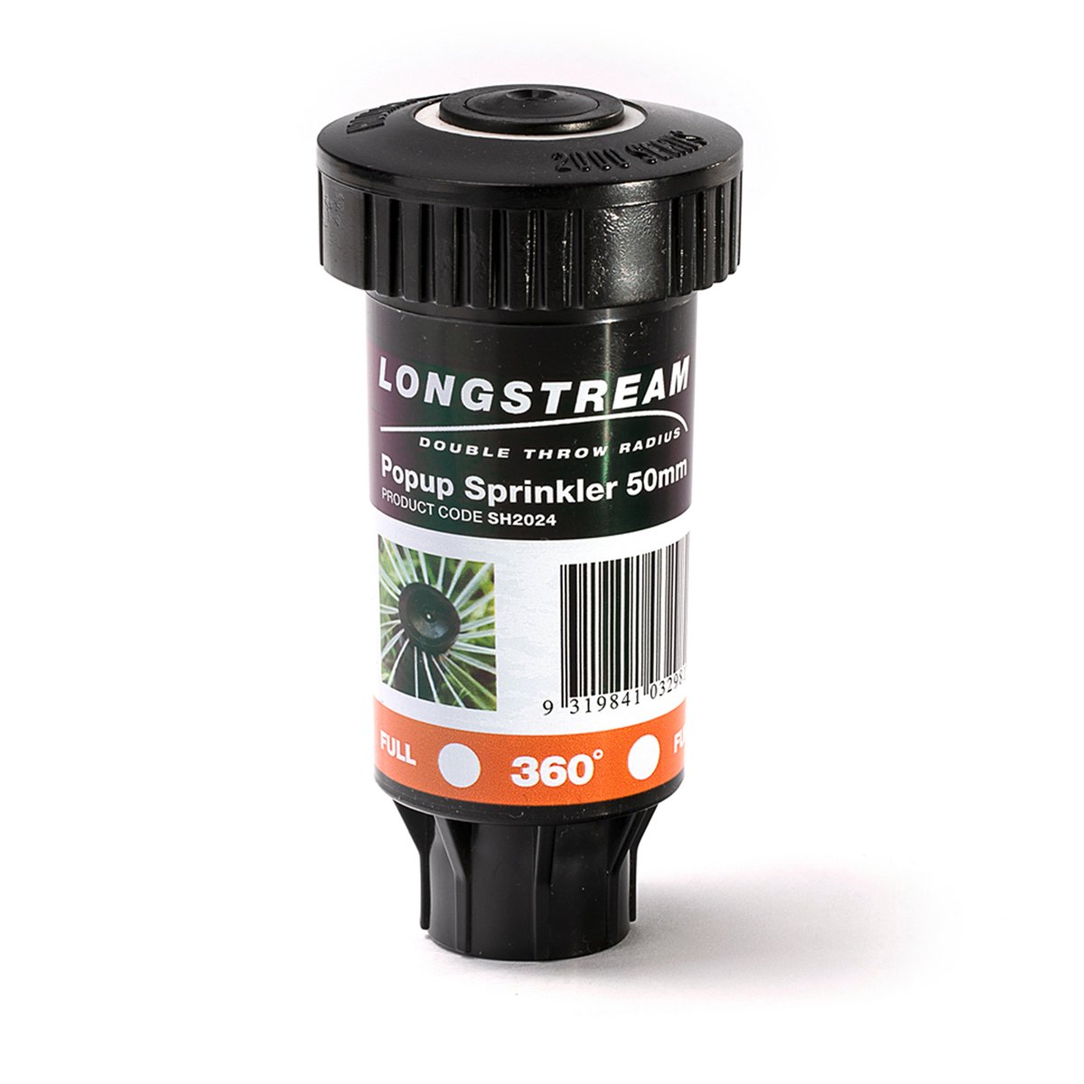 Holman 50mm Longstream Full Circle Rotating Pop Up Sprinkler - Black - SuperSaverAU - view 3