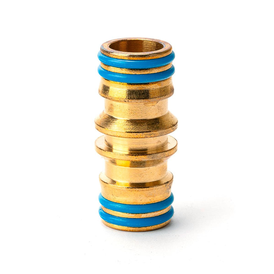 Holman 18mm Brass Coupling Hose Fitting Connector Durable Gold - SuperSaverAU - view 1