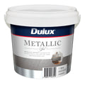 Dulux Metallic Effect Paint 1L Water Based Silver Interior Finish - SuperSaverAU - view 1