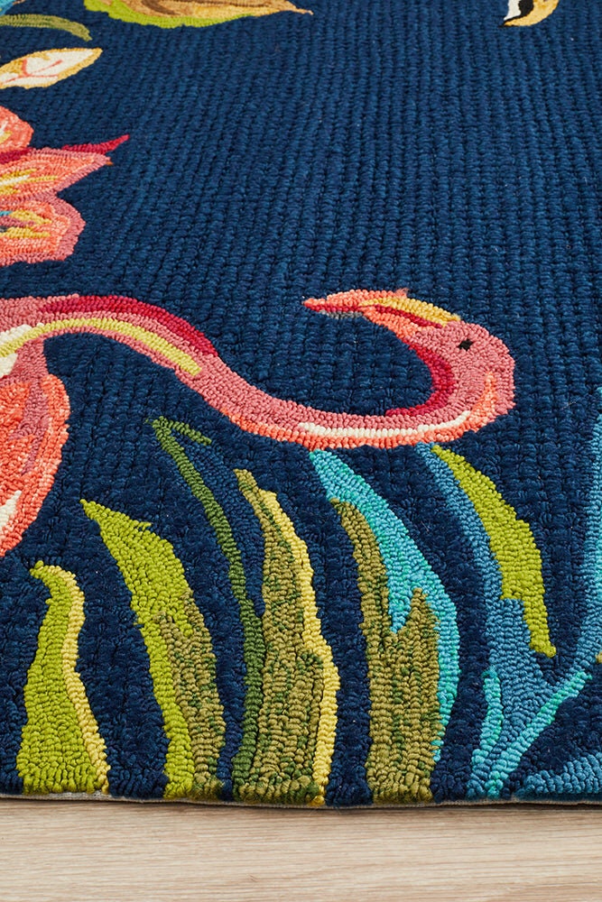 Rug Culture Copacabana Medium Navy Polypropylene Rug 225x155cm - Hand Tufted - COP-591-NVY-225X155