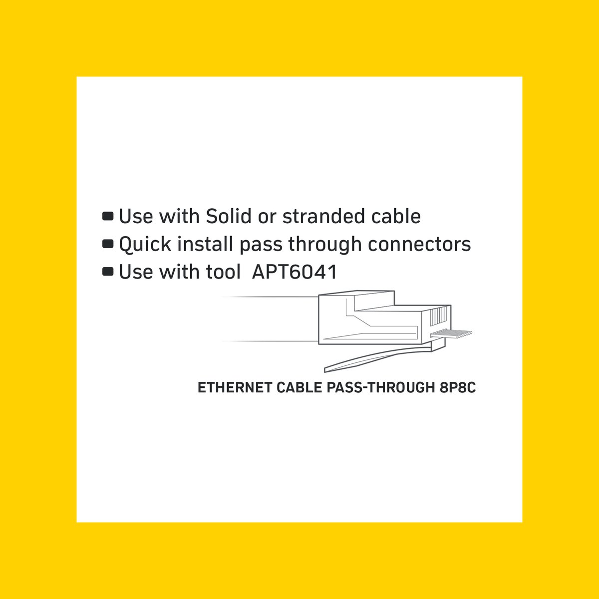 Antsig CAT6 RJ45 8P8C Plug 10 Pack - 10mm x 7mm x 20mm - Easy Installation - SuperSaverAU - view 2