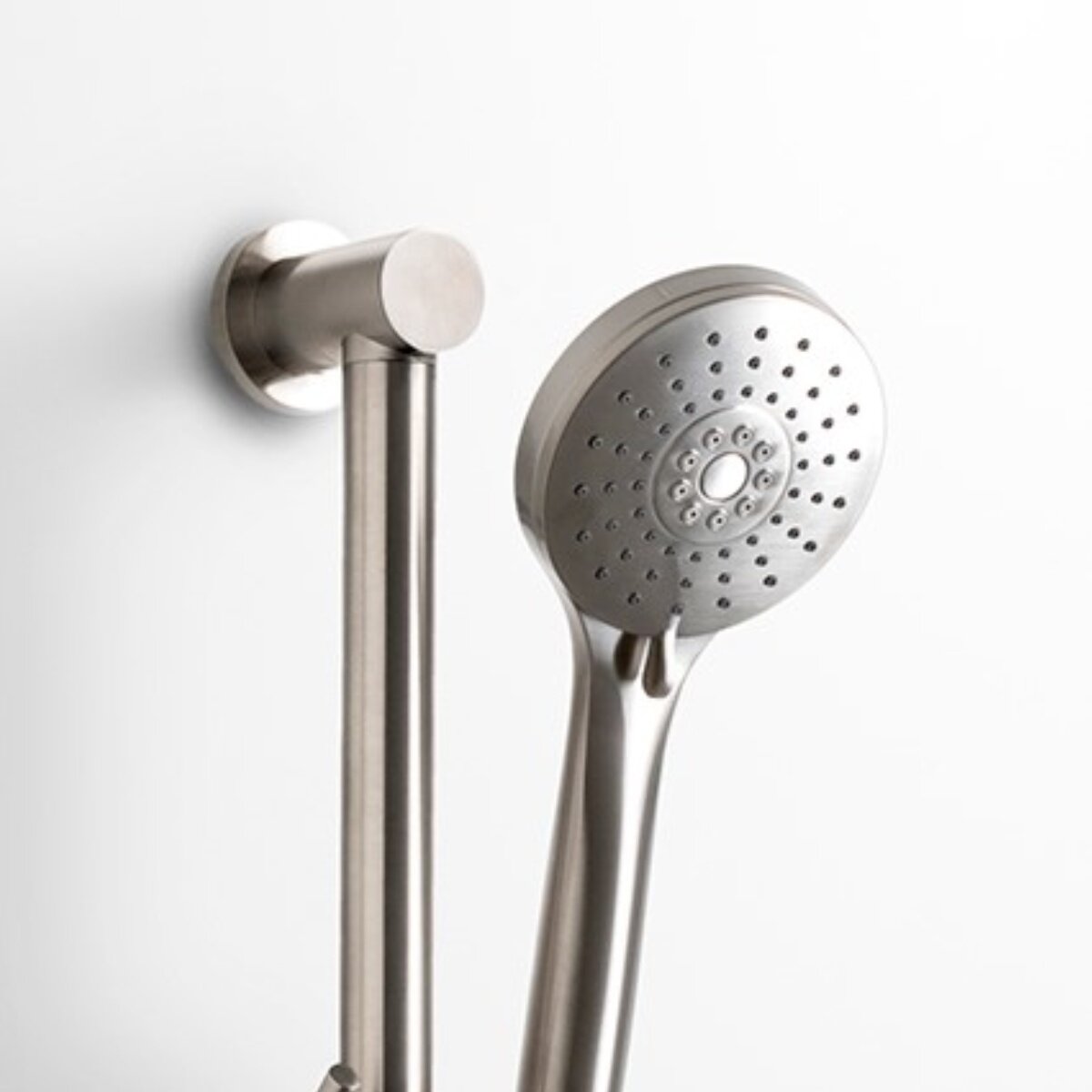 Rogerseller Tonic shower on integrated rail - 3-function hand piece, brass, Brushed Nickel finish - 3506003907