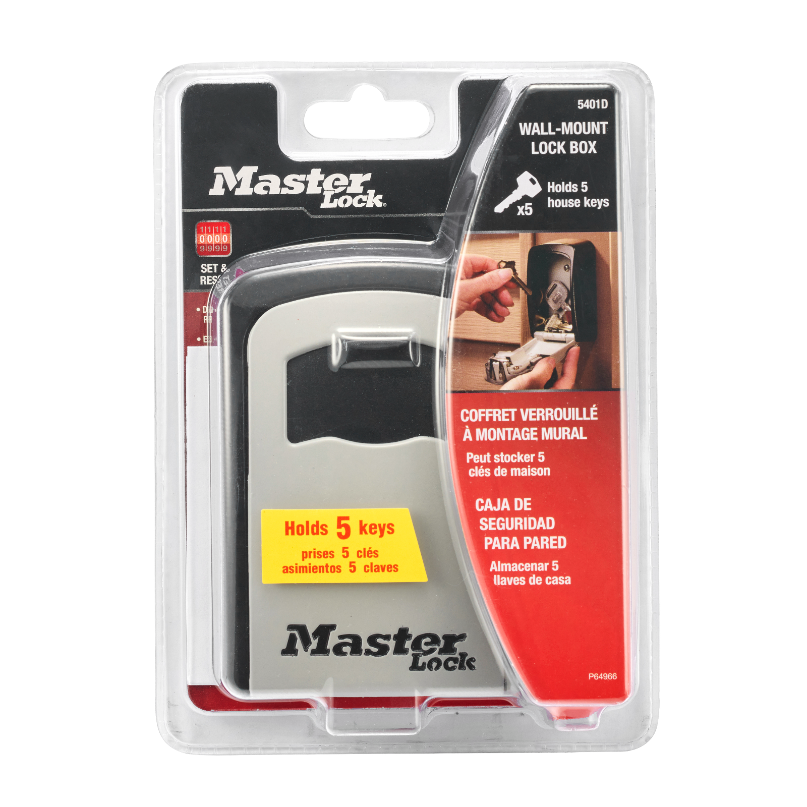 Master Lock Wall Mounted Combination Key Safe 5401DAU