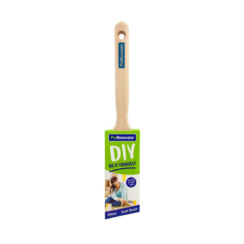 Pro Renovator 50mm Trim Paint Brush - Angled - Synthetic - Smooth Finish - SuperSaverAU - view 1