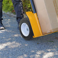 Easyroll 6.5 x 8" Flat Free Puncture Proof Wheelbarrow Wheel, 1" Axle, PU Foam Steel, 150kg
