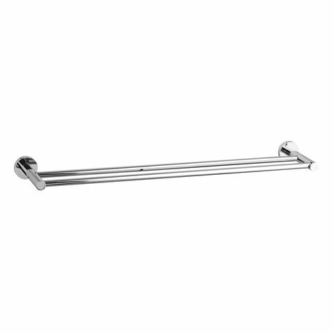 Mondella 620mm Chrome Double Towel Bar Metal Durable Easy Install - SuperSaverAU - view 1