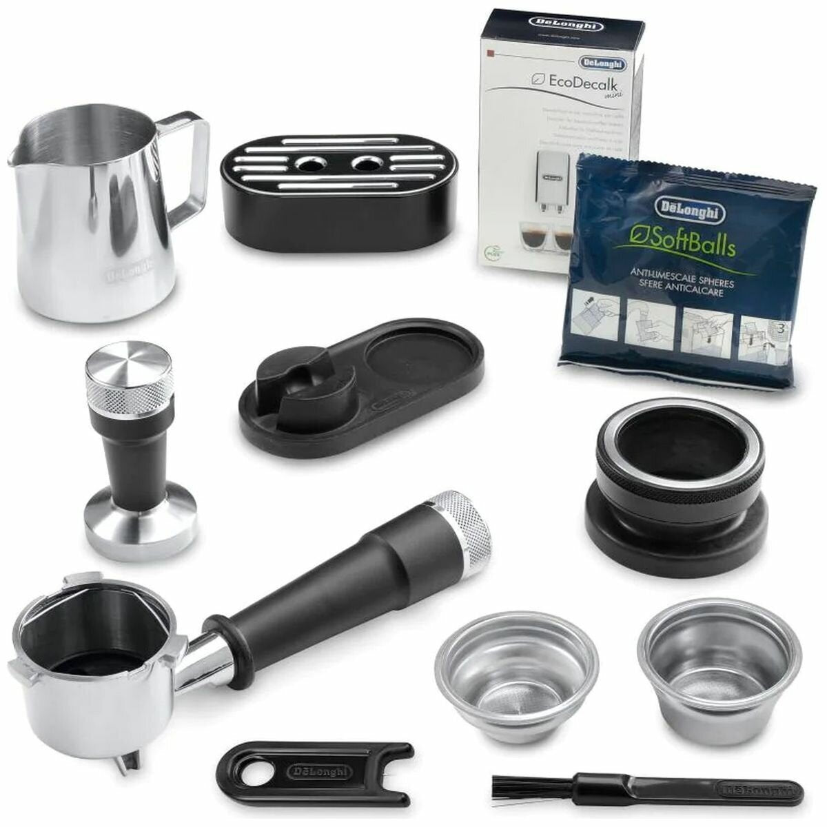 DeLonghi La Specialista Arte Manual Coffee Machine - Eight Setting Grinder, Thermoblock, White - EC9155W