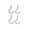 Everhang Cup Hooks - 21mm - PVC Coated - Easy Installation - 4 Pack - SuperSaverAU - view 1