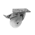 Move It 80mm Polypropylene Swivel Plate Castor with Brake 120kg - SuperSaverAU - view 1