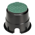Pope Round Valve Box - Black & Green Polyethylene, Below Ground Solenoid Housing