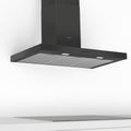 Bosch Series 2 90cm wall-mounted canopy rangehood - Matt black - 619m³/h, 3 speeds - DWB96BC60A
