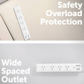Arlec Grid Connect Smart 4 Outlet Powerboard - 0.9m Lead - White - SuperSaverAU - view 3