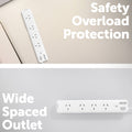 Arlec Grid Connect Smart 4 Outlet Powerboard White 0.9m Lead PB4KSHA