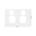 Deta Clip on Cover - Power Point Replacement - 75mm x 25mm x 115mm - White - SuperSaverAU - view 4