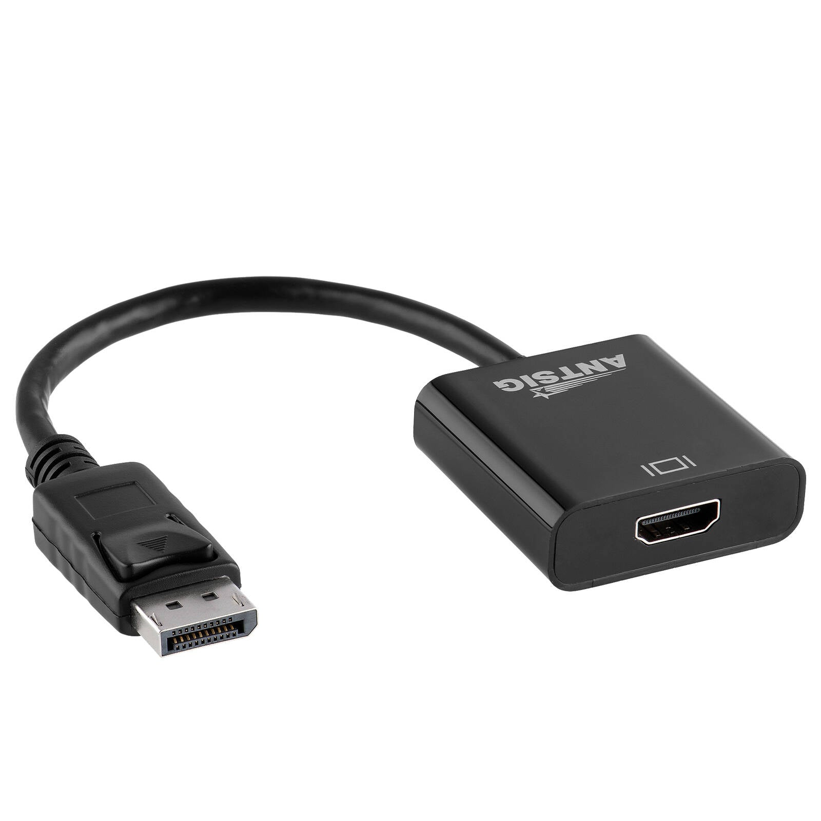 Antsig DisplayPort to HDMI Adaptor - Aluminium/Plastic, Black AP471