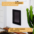 Hakuna Pets Large Black Super Tough Pet Door 295 x 425mm