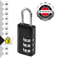 Master Lock 20mm Black Luggage Combination Padlock, 2 Pack, Resettable