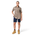 Citeco Women's Short Sleeve Shirt Khaki Size 16 - 100% Cotton